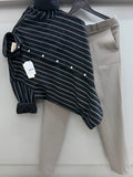 Strip shirt with pant