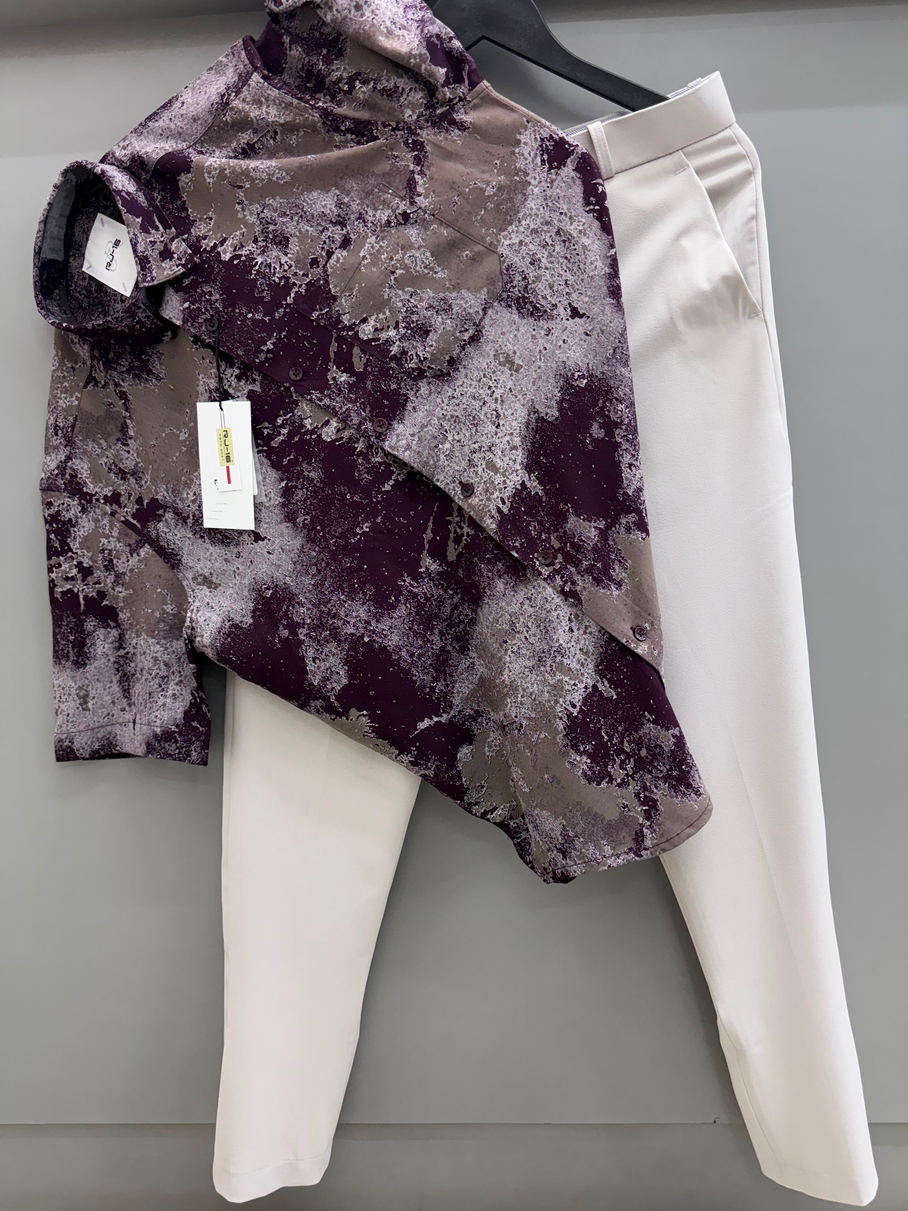 Half sleeve print combo