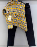 Brush cotton shirt with pant