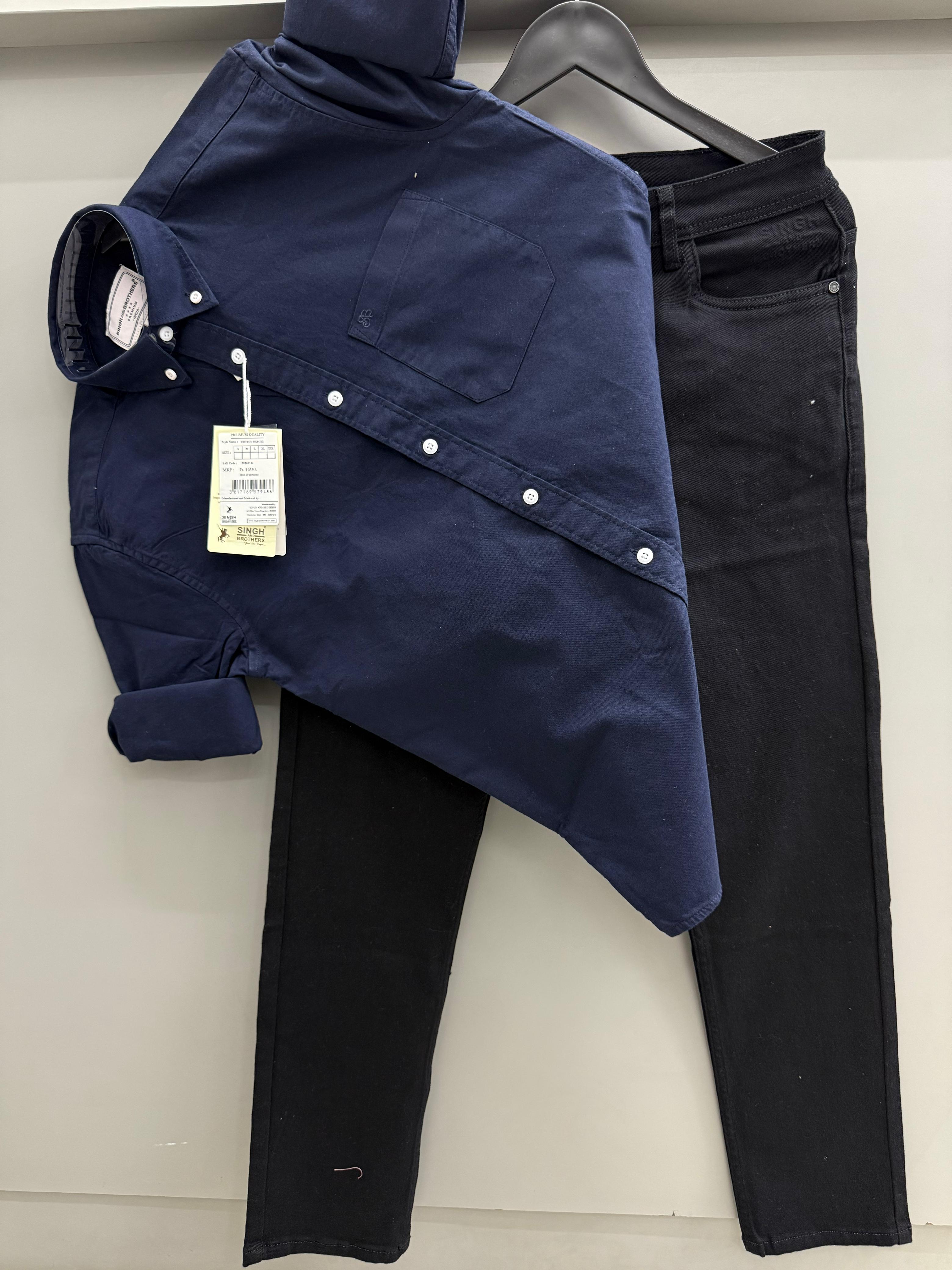 Cotton oxford shirt with pant
