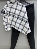 Linen checks shirt with pant