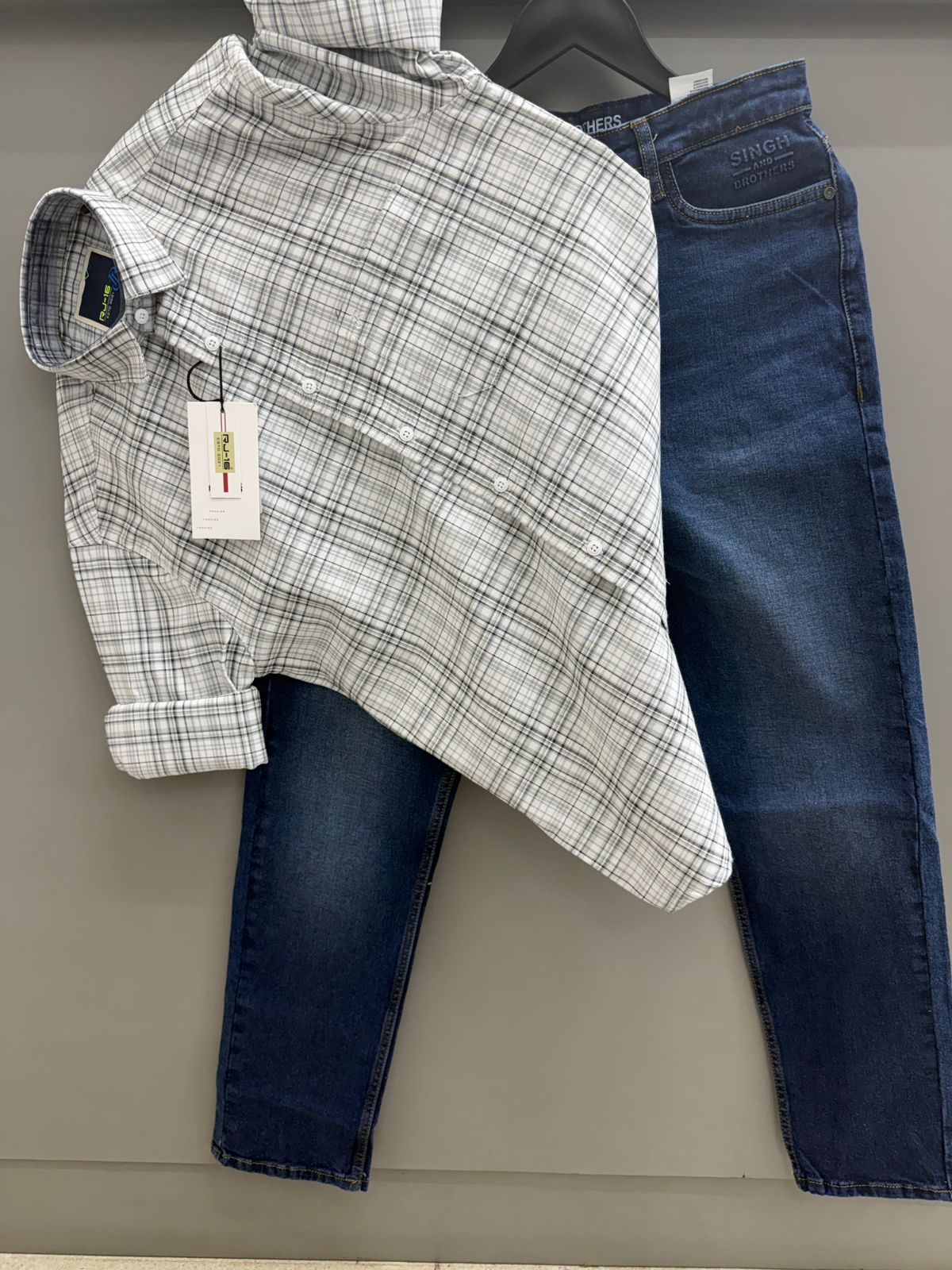 Check Shirt with Pant