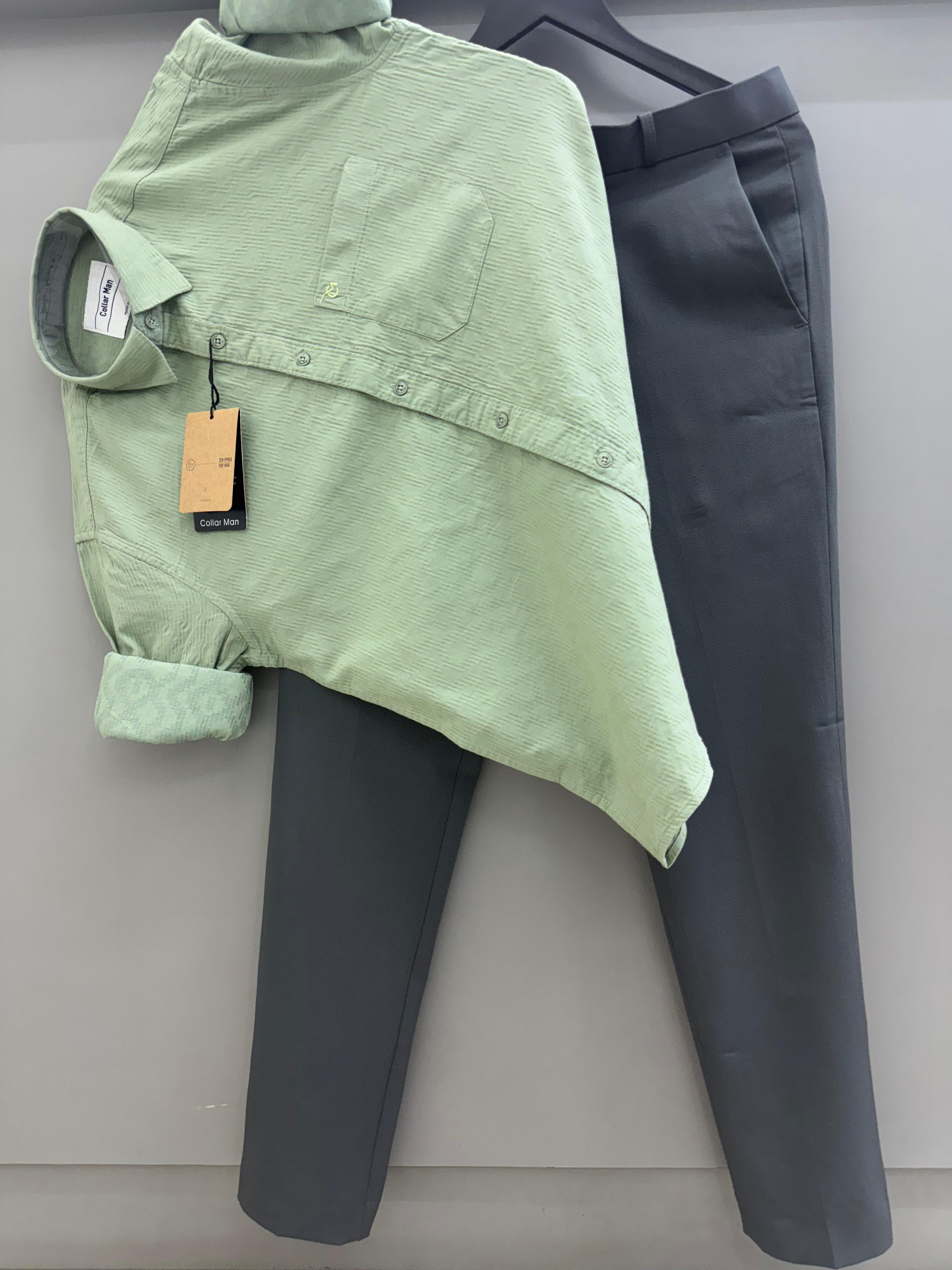 Jacquard Shirt With Trouser pant