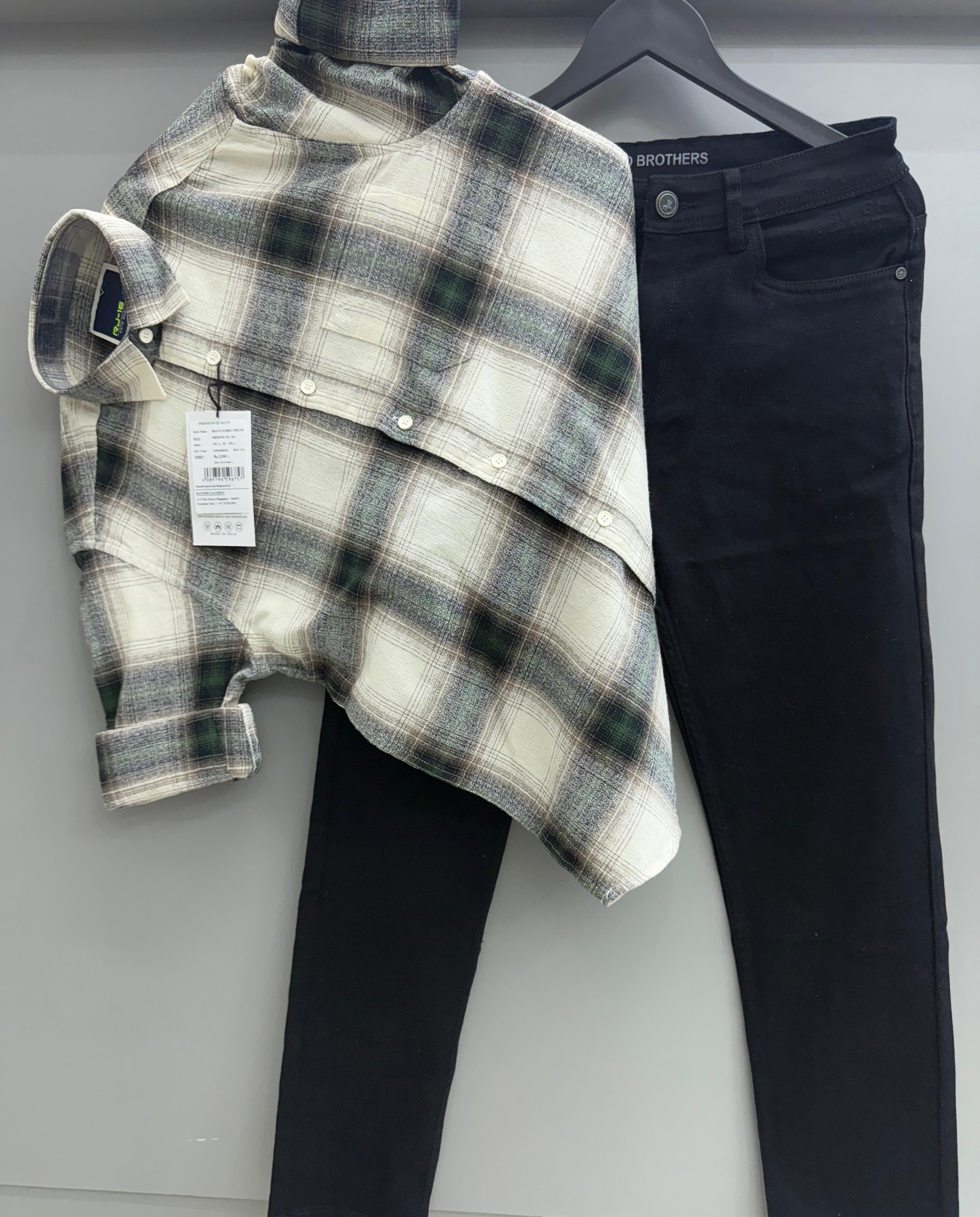 Fennel Check shirt with pant