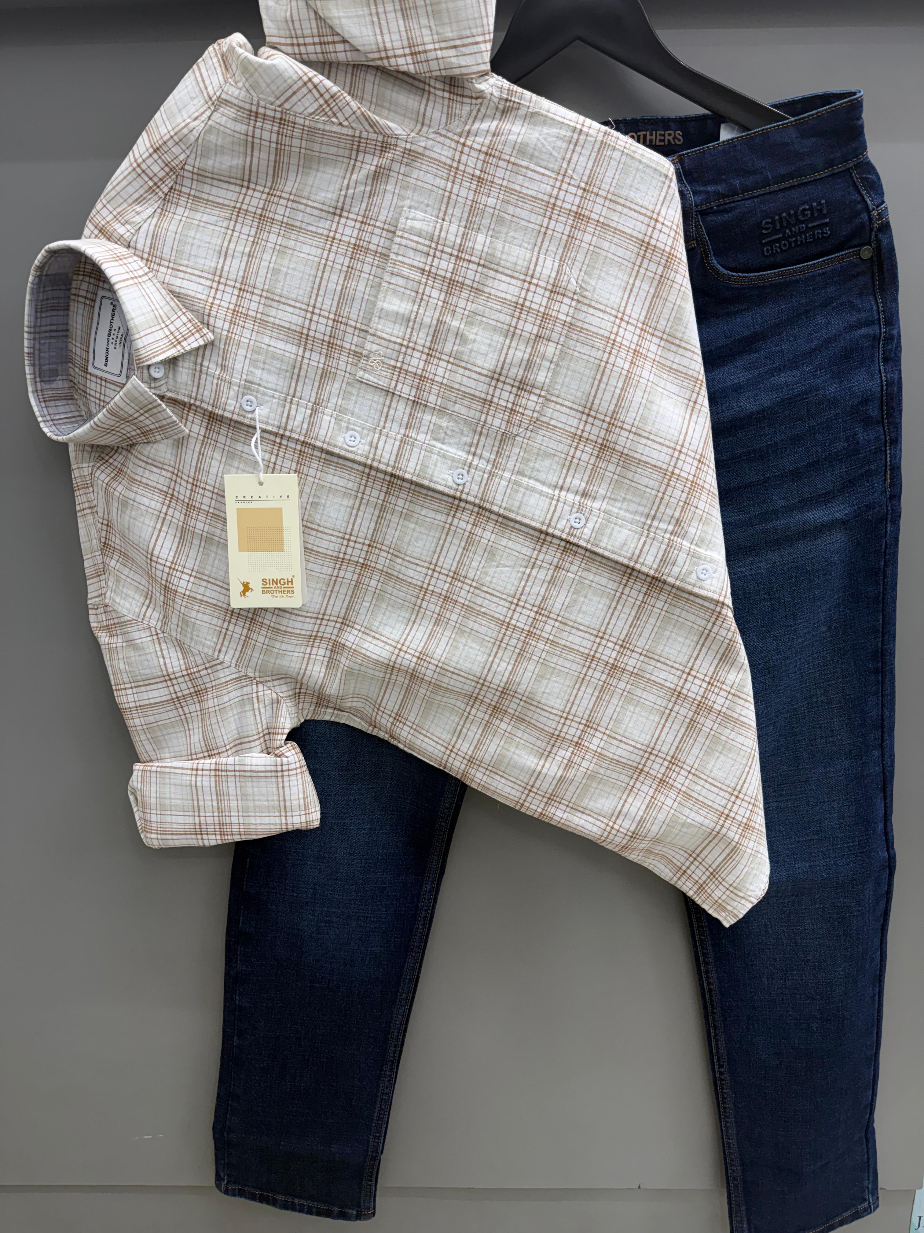 Oxford Checks shirt with Pant