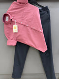 Cotton oxford shirt with formal pant