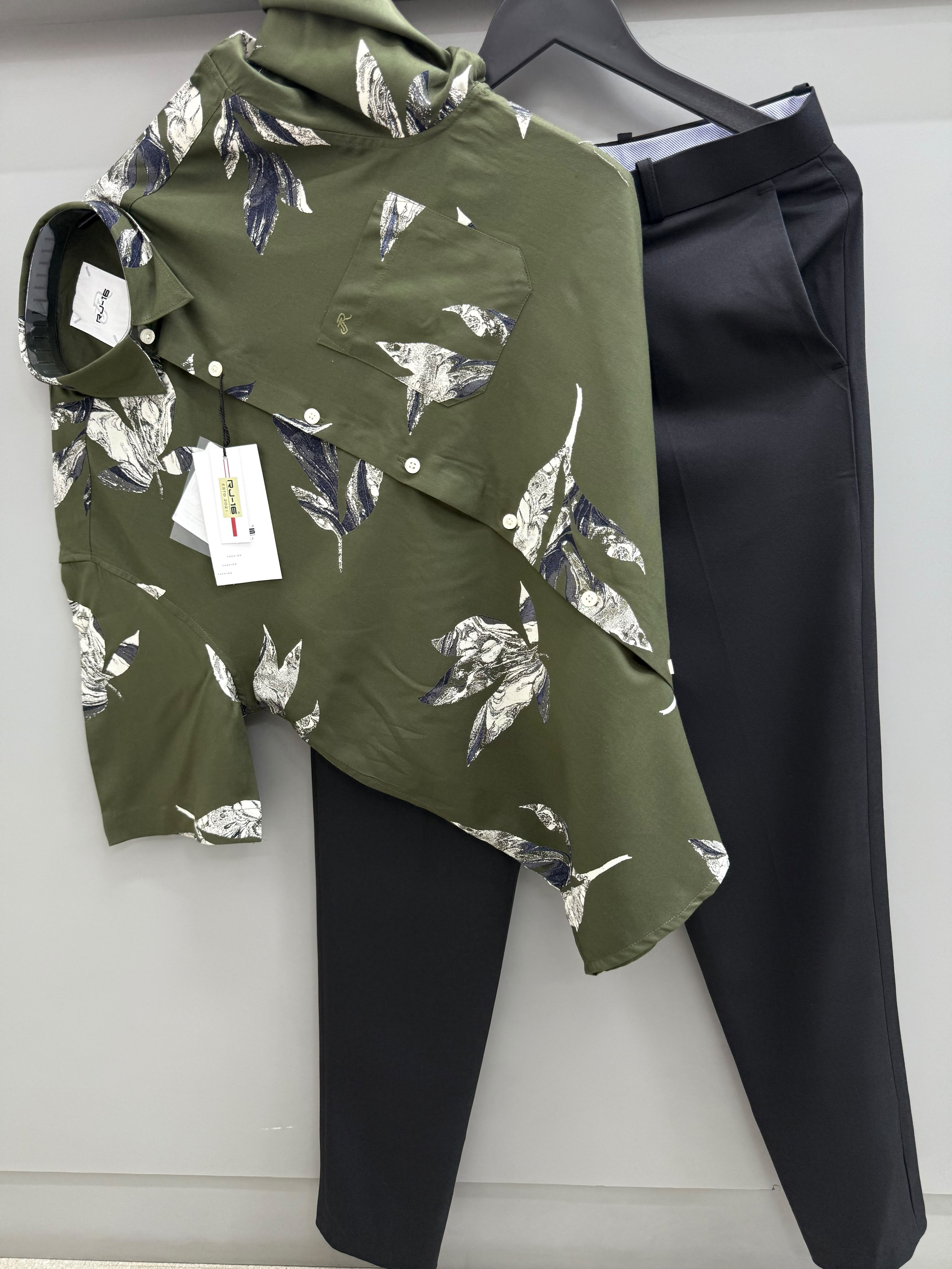 Half sleeve print combo