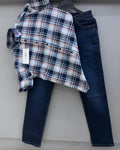 Indigo checks shirt with pant
