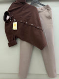 Cotton oxford shirt with formal pant