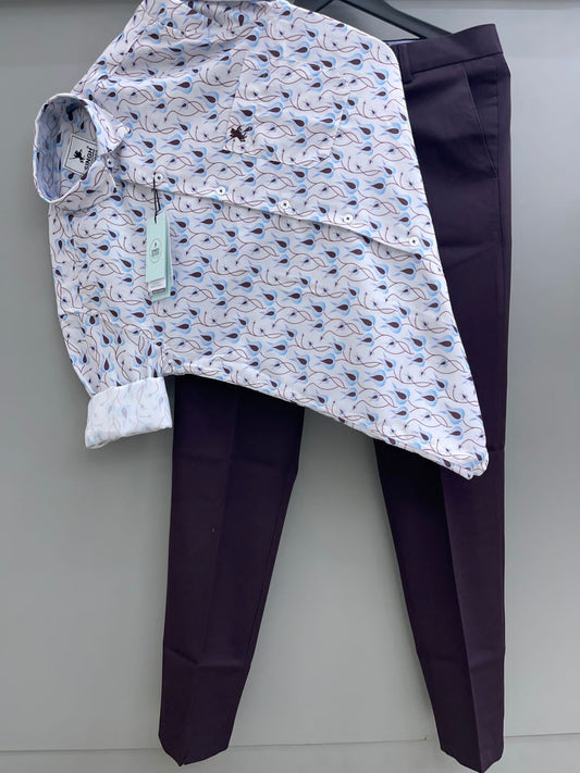 Printed Shirt with Trouser Pant (Combo)