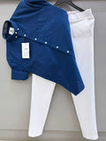 Cotton oxford shirt with formal pant