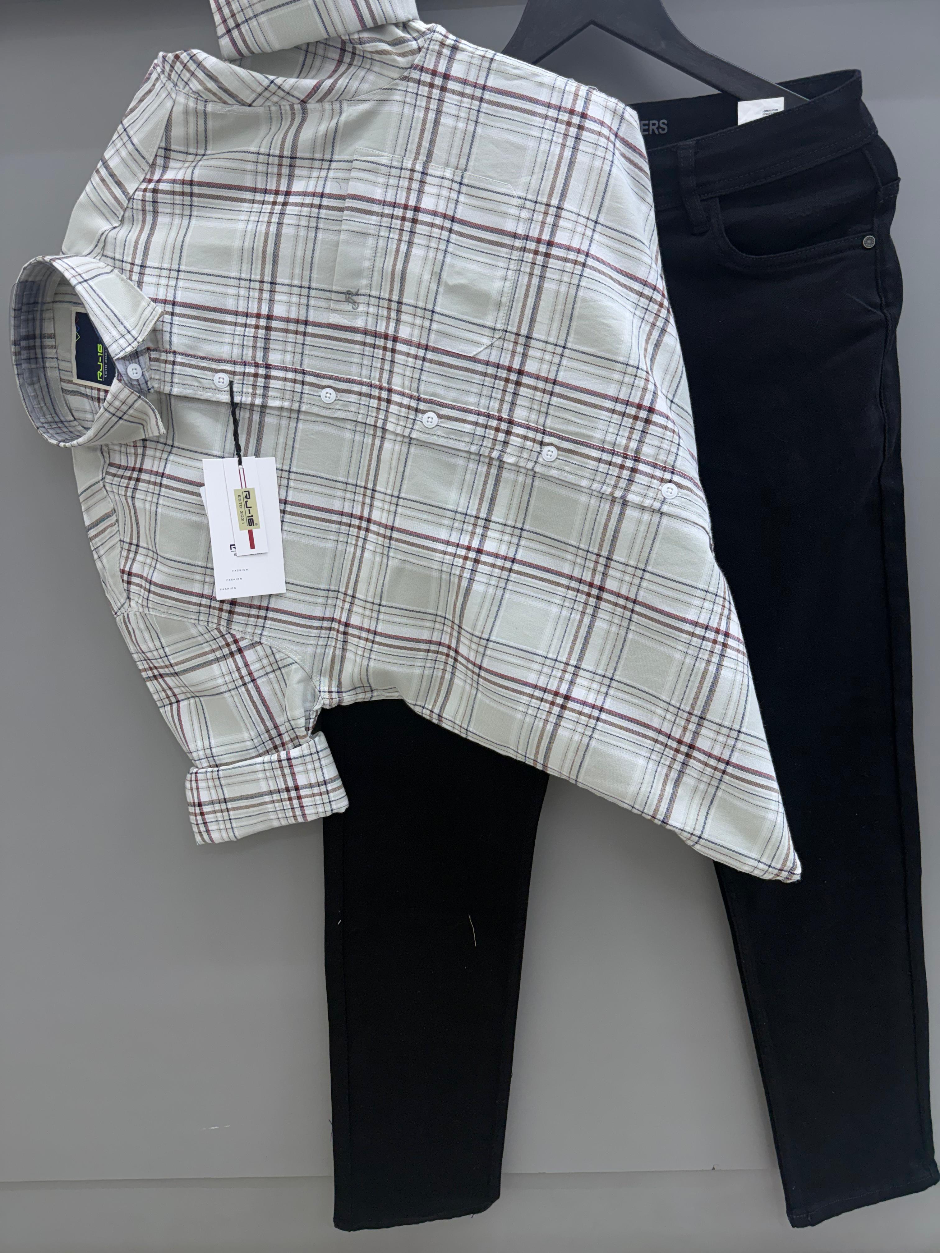 Check Shirt with Pant