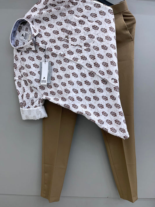 Printed Shirt with Trouser Pant (Combo)