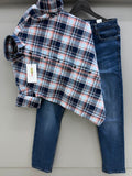 Indigo checks shirt with pant