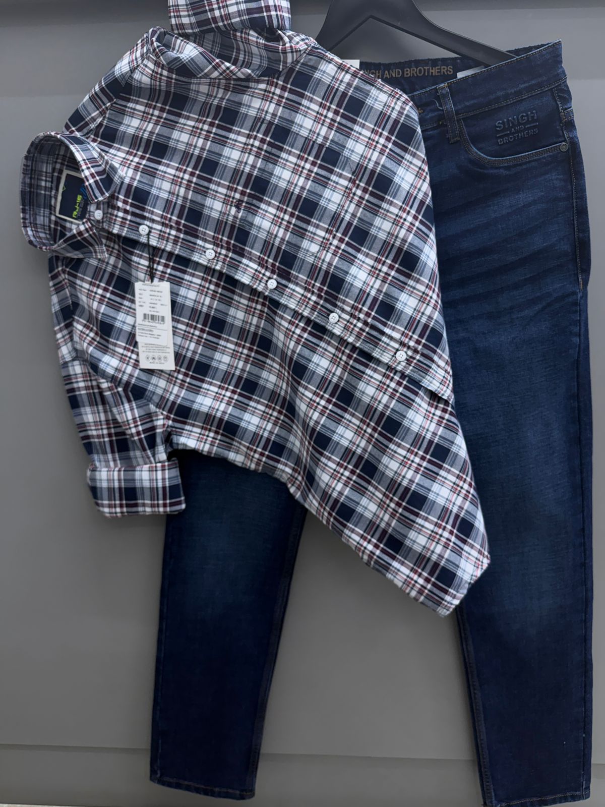 Check Shirt with Pant