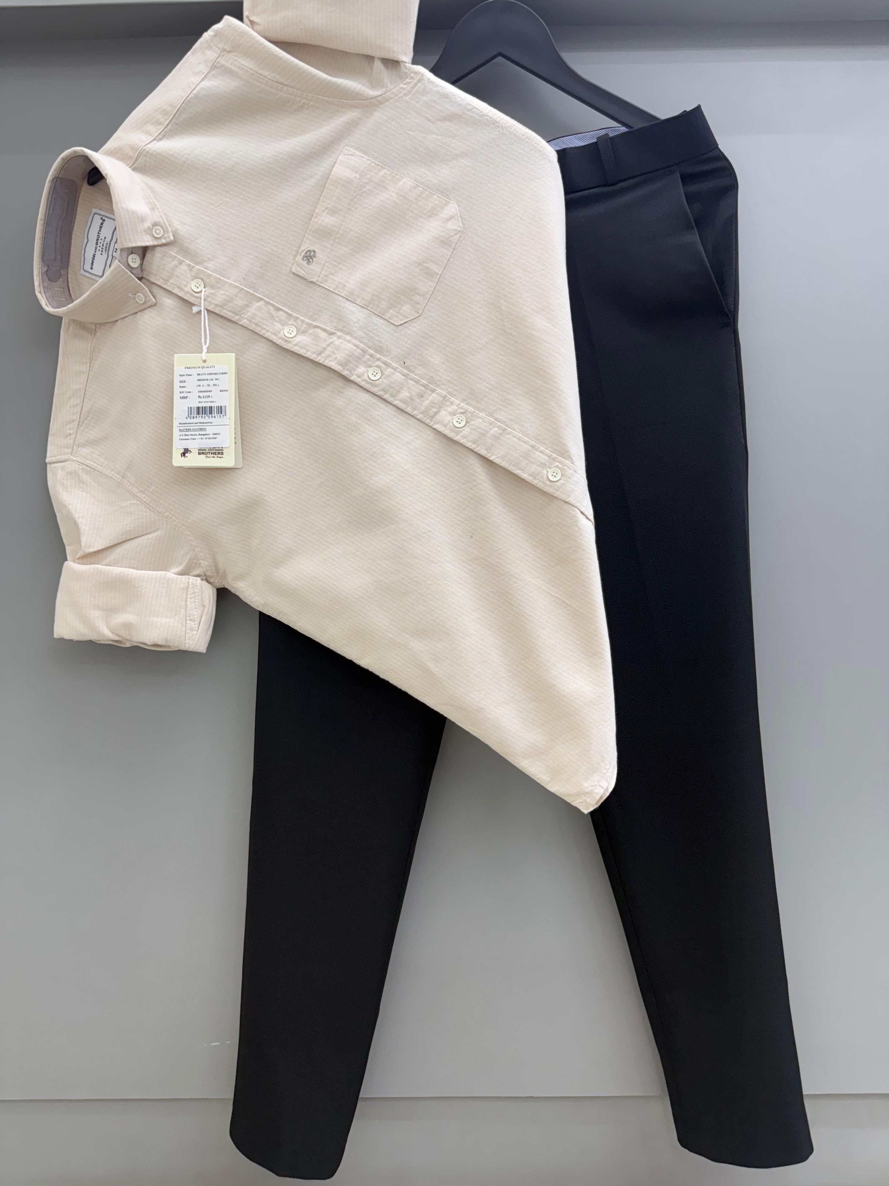 Strip shirt with pant