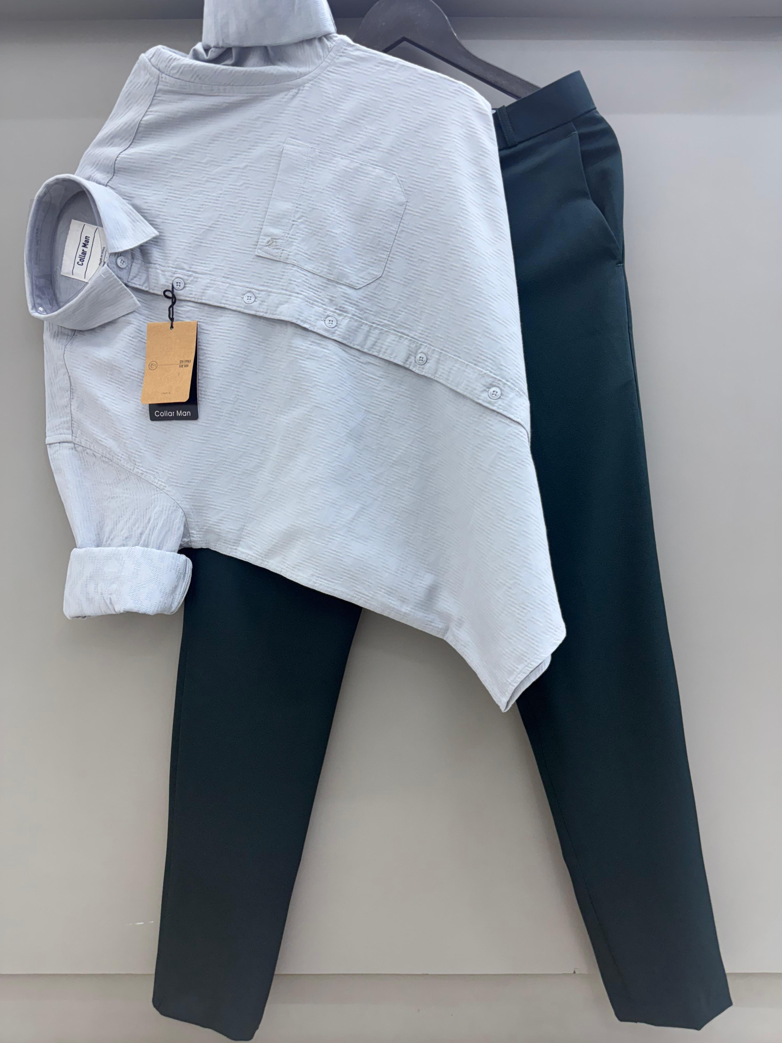 Jacquard Shirt With Trouser pant