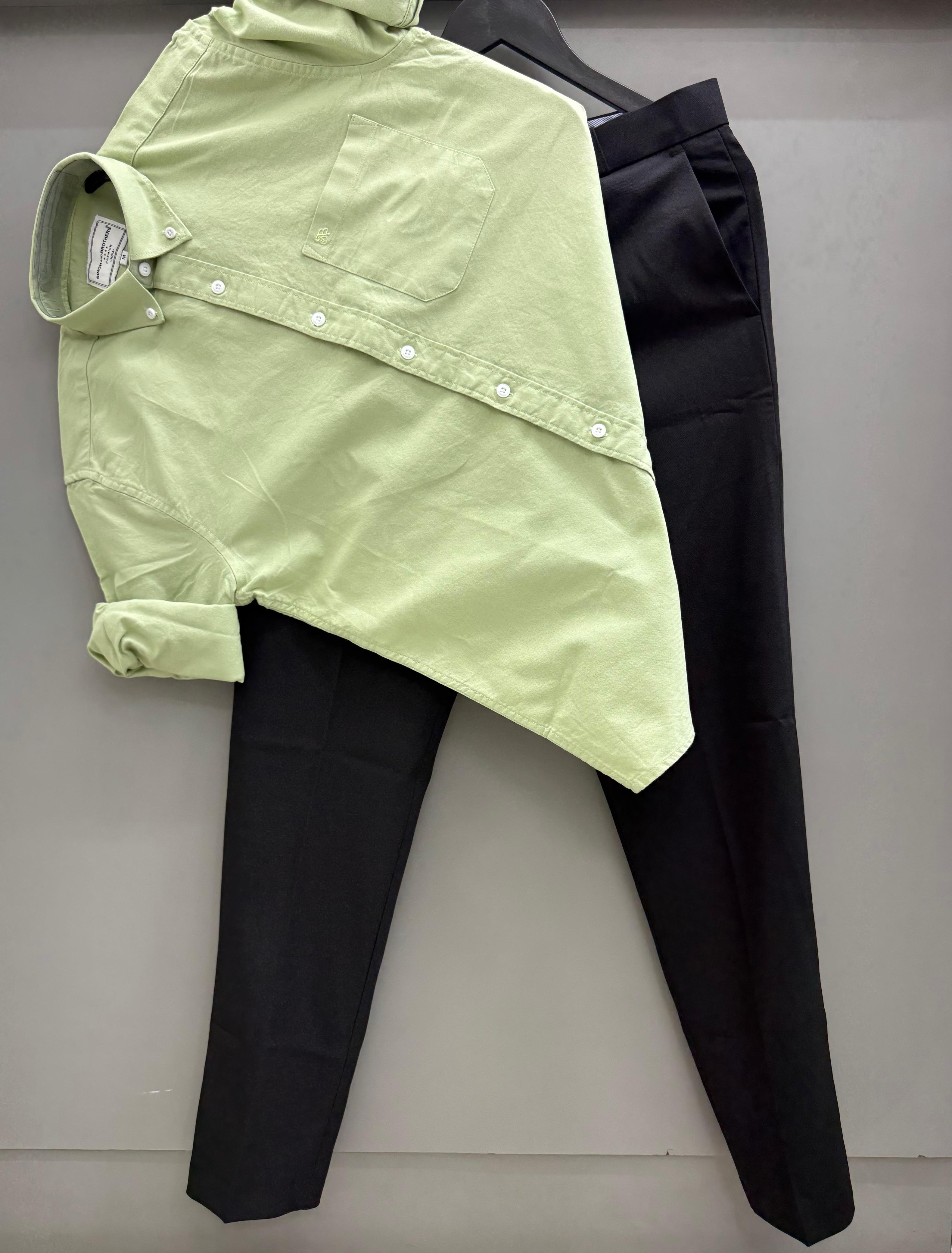 Cotton Oxford Shirt With Formal Pant
