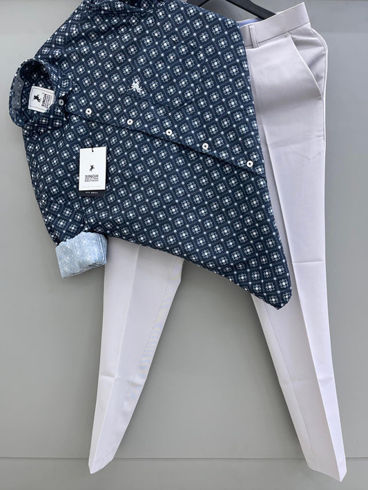 Printed Shirt with Trouser Pant (Combo)