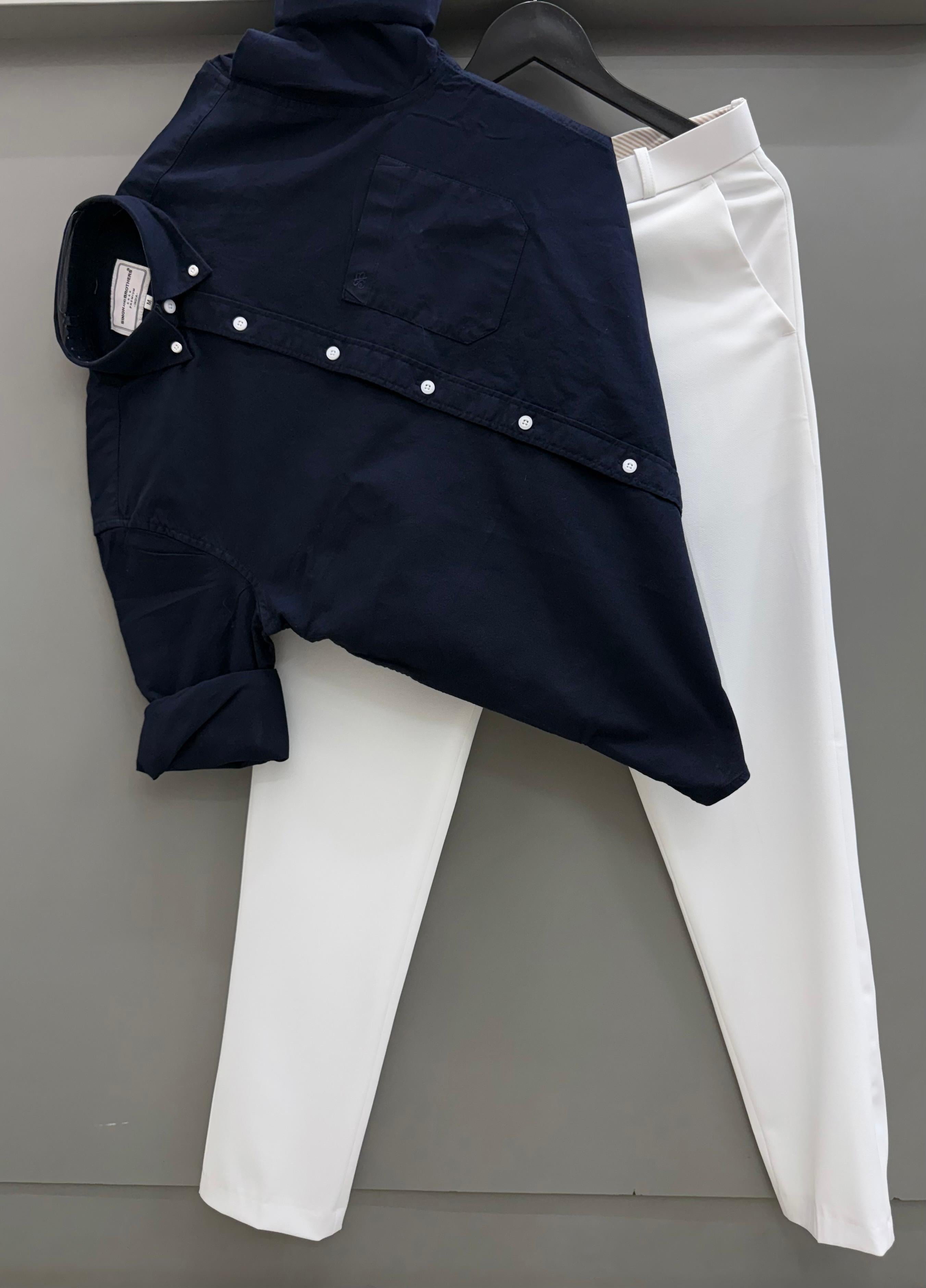 Cotton Oxford Shirt With Formal Pant