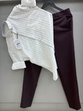 Strip shirt with pant