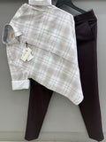Checks shirt with pant