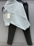 Cotton oxford shirt with formal pant