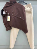 Cotton oxford shirt with formal pant