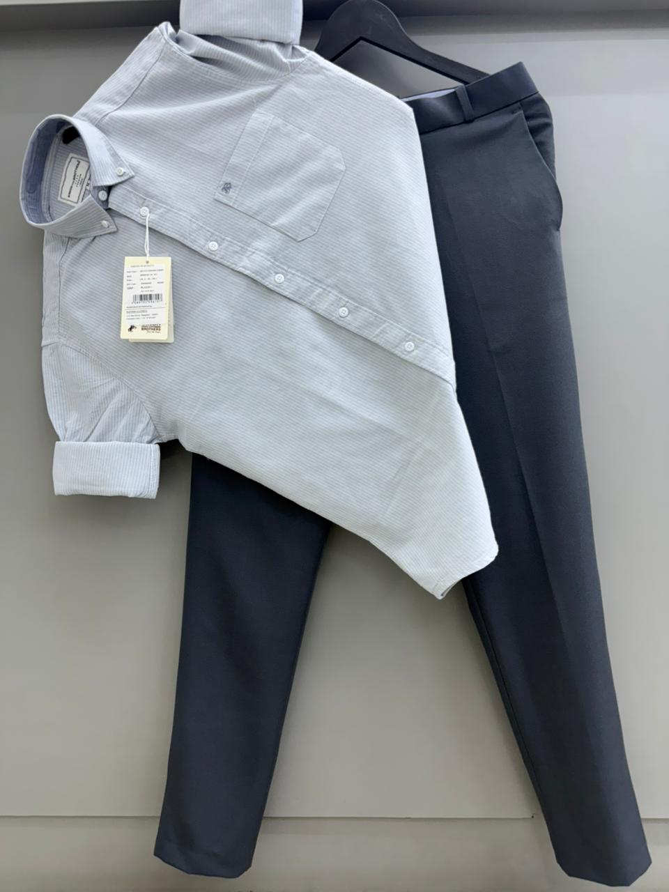 Strip shirt with pant