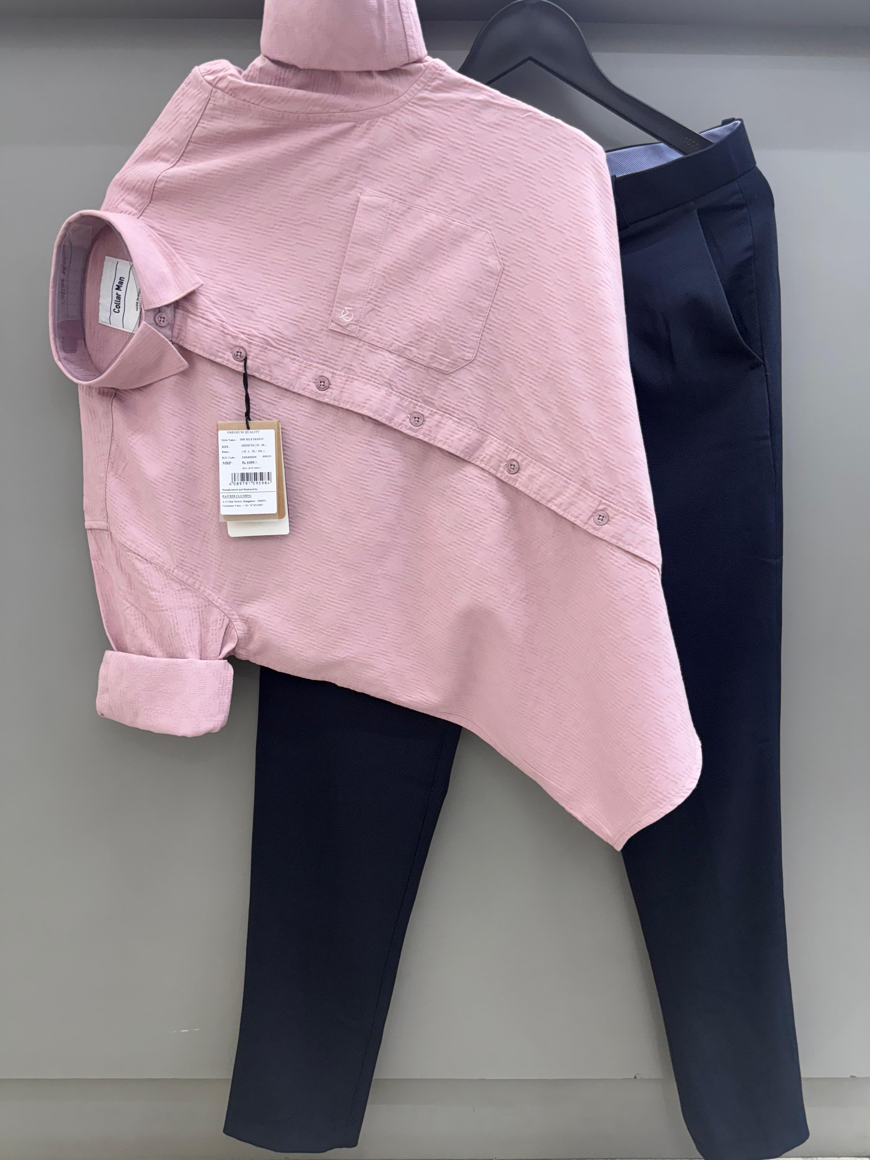 Jacquard Shirt With Trouser pant