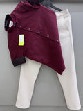 Satin strip shirt with pant