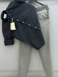 Cotton oxford shirt with formal pant