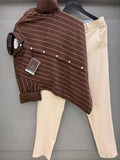 strip shirt with pant