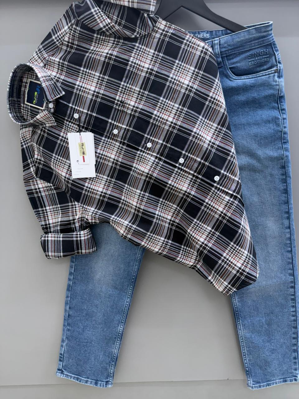 Check Shirt with Pant