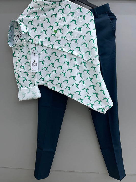 Printed Shirt with Trouser Pant (Combo)