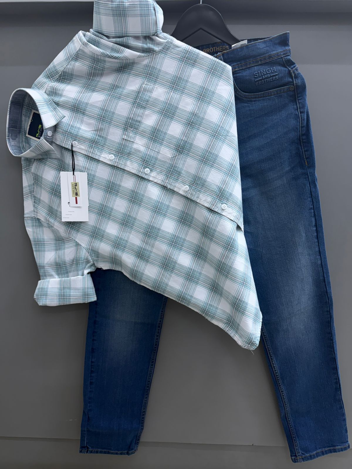 Check Shirt with Pant