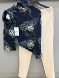 Half sleeve print combo