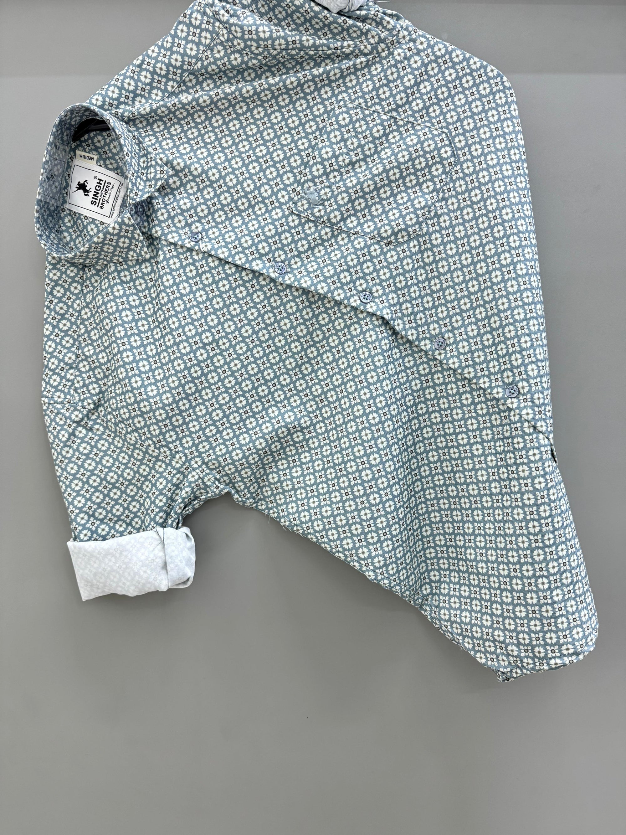 White Green Dot printed