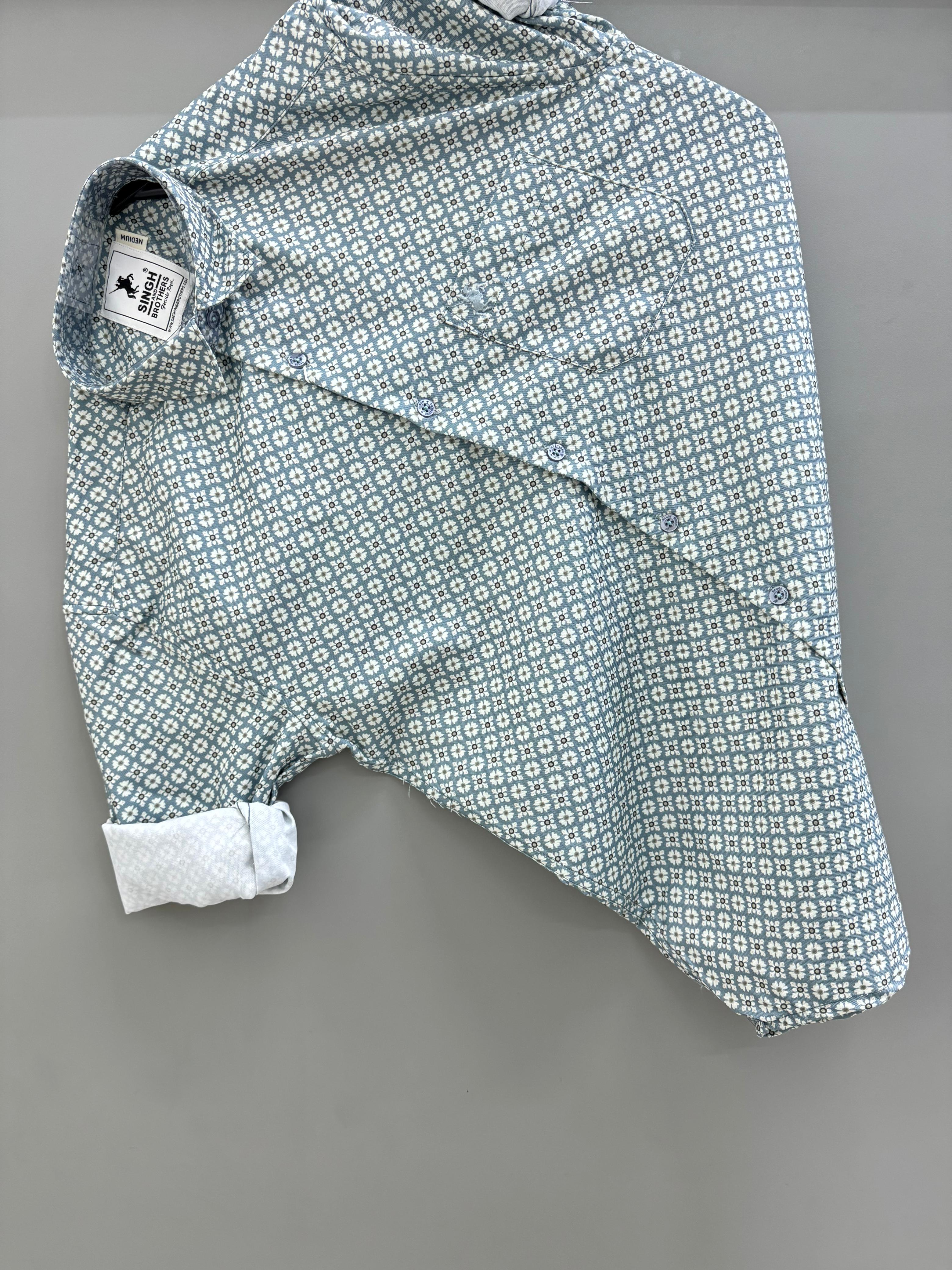 White Green Dot printed