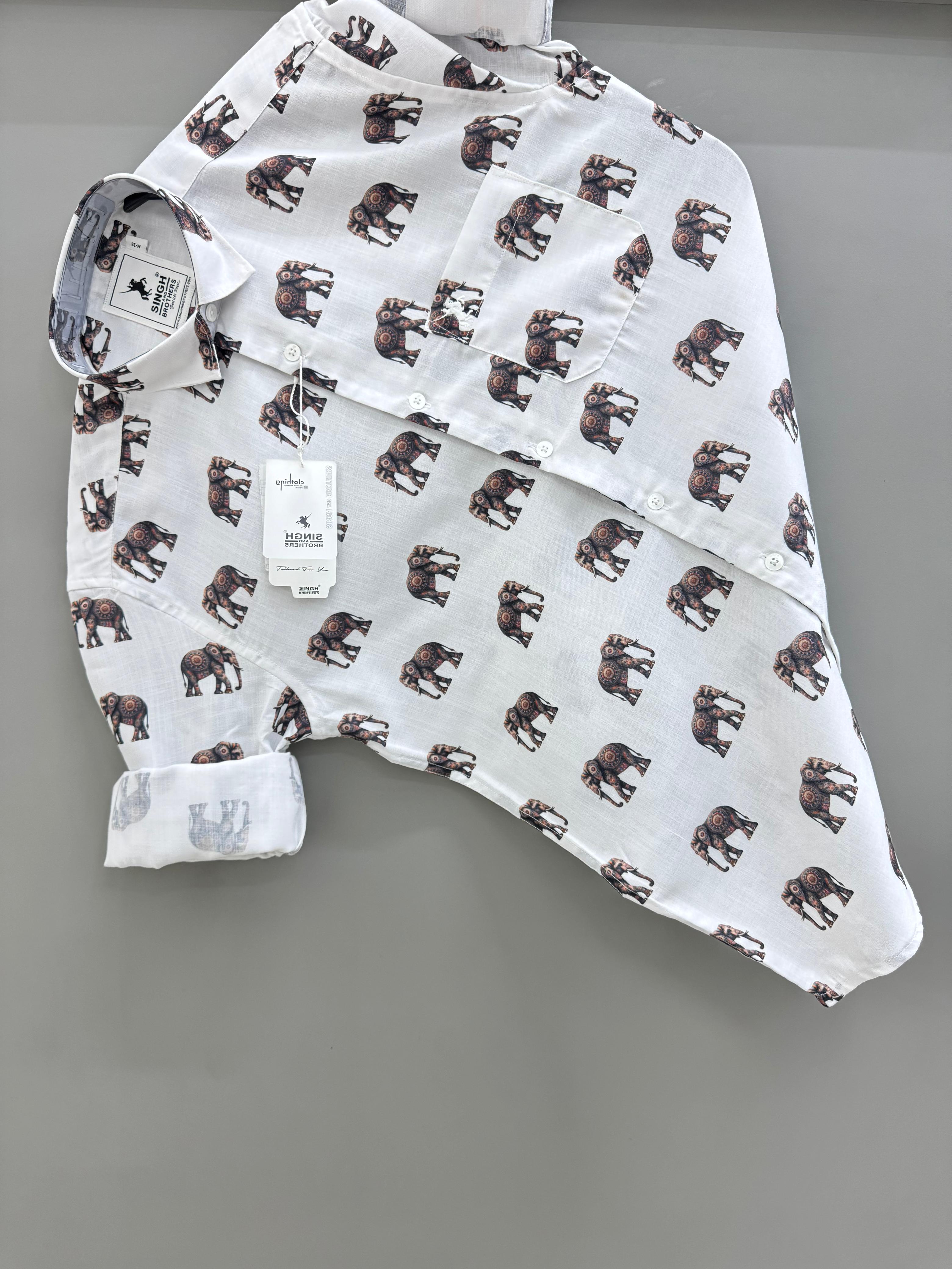 White Elephant printed