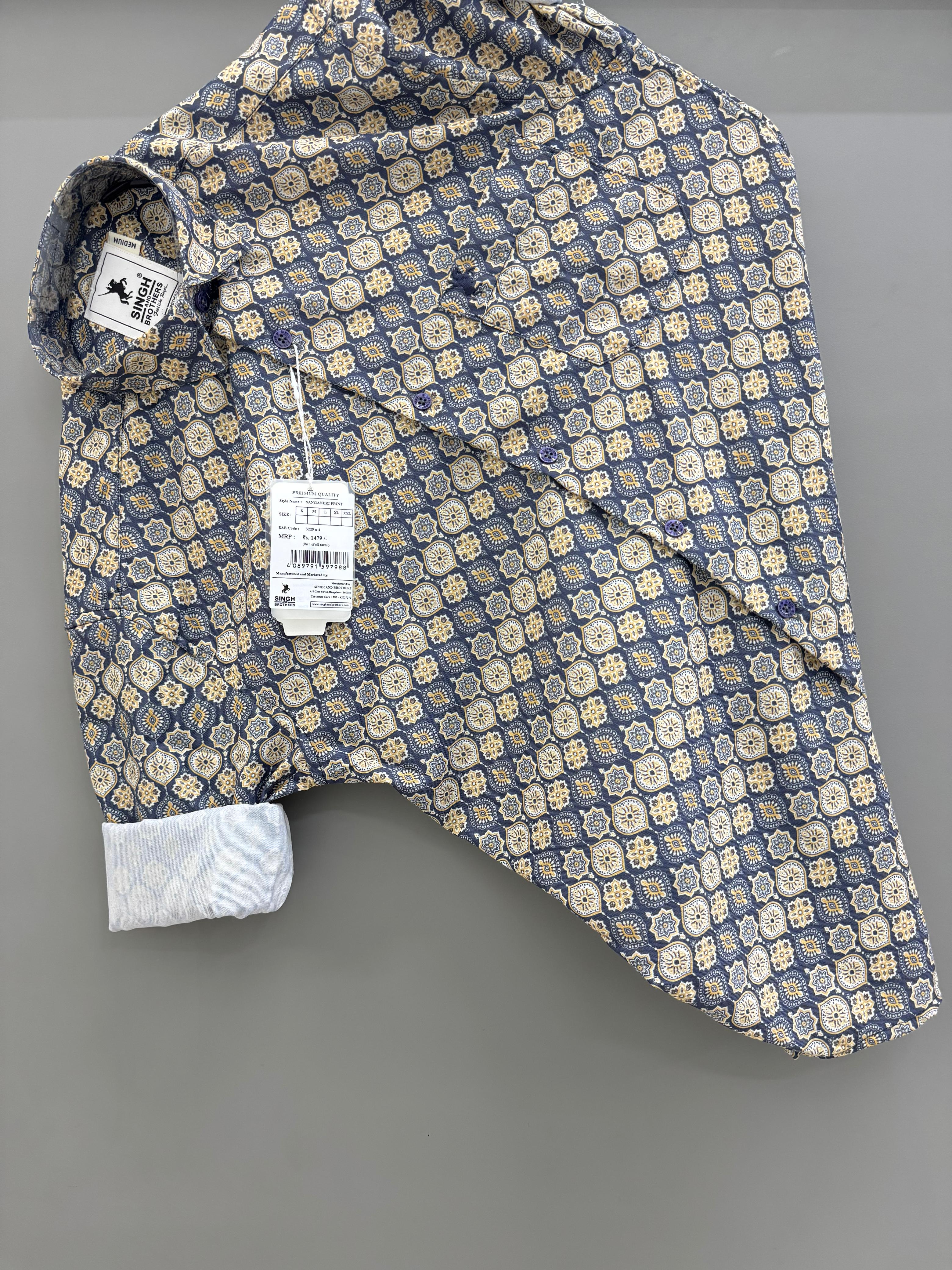 Yellow botique Printed