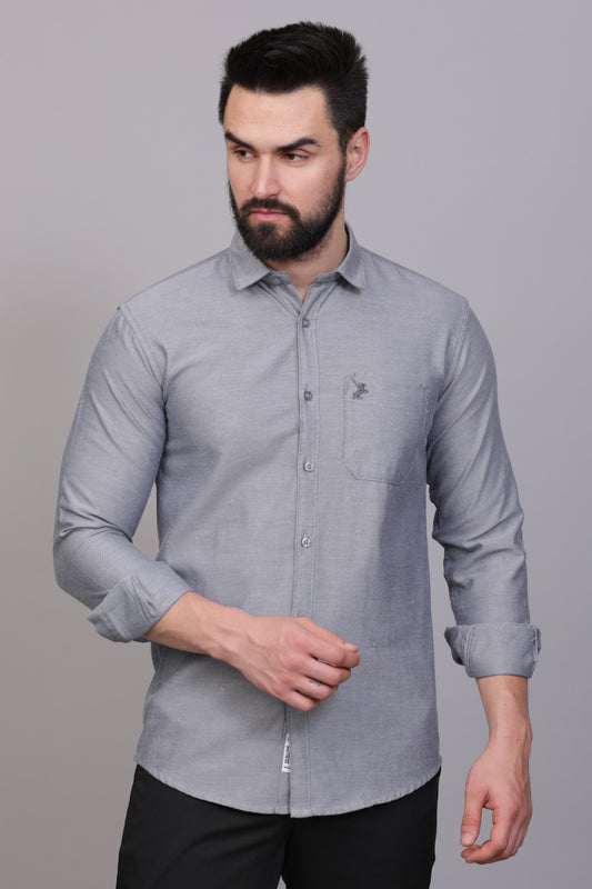 Dark Grey Plain Shirt