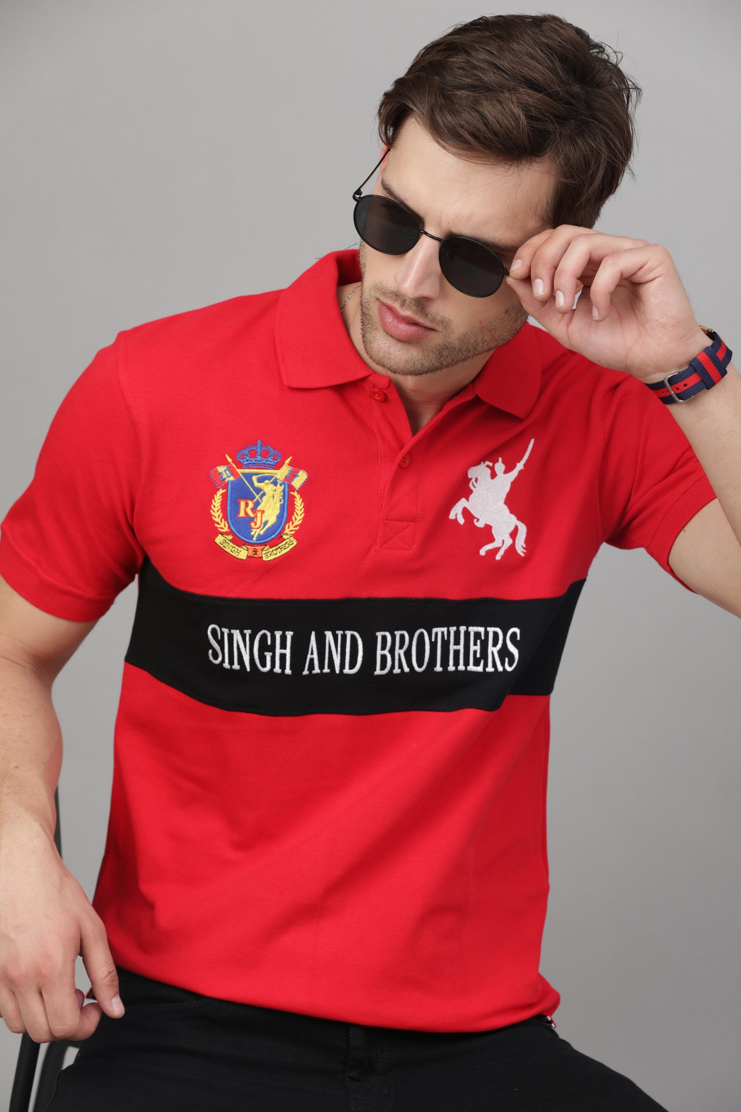 SAB Polo T-shirts (Red)