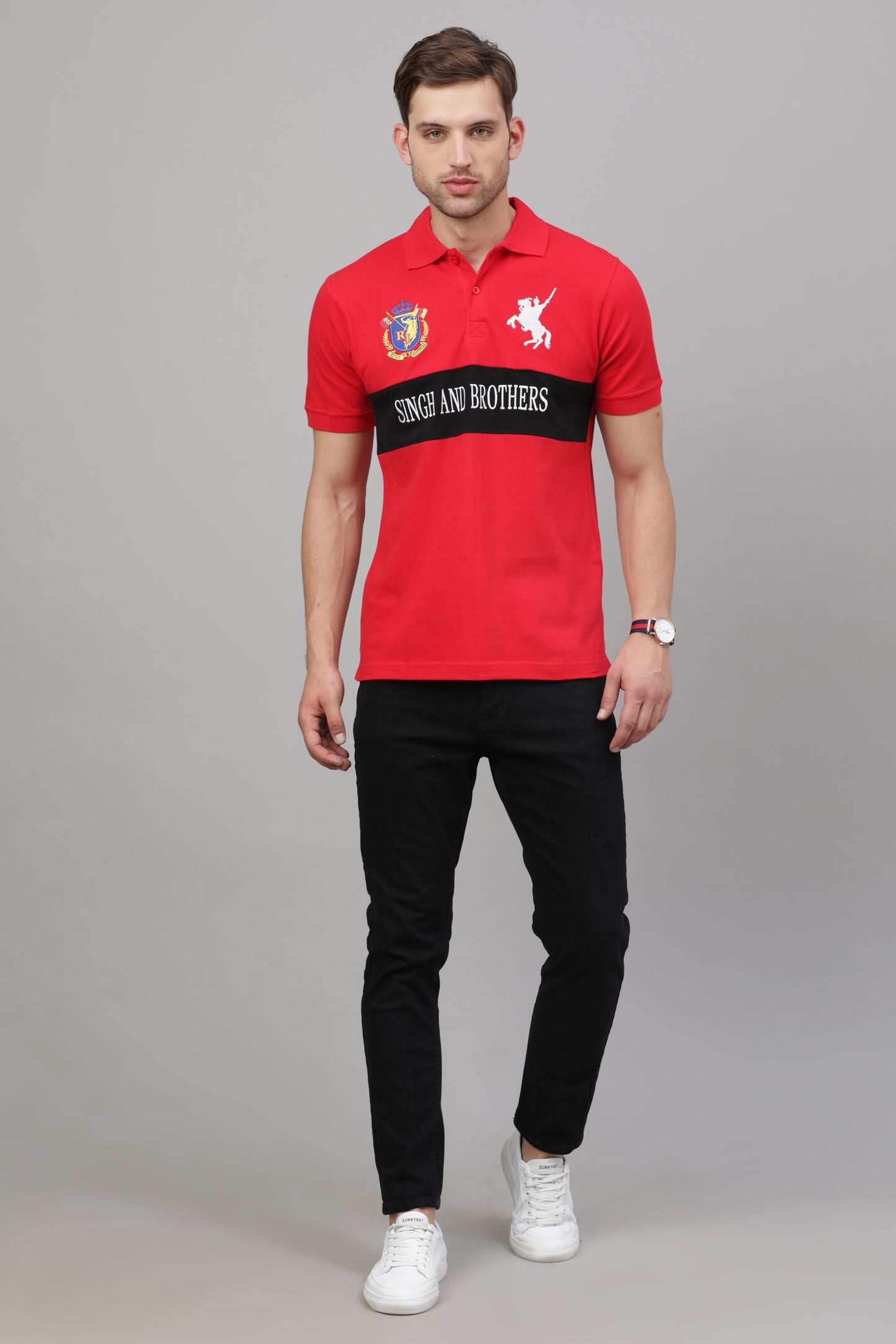 SAB Polo T-shirts (Red)