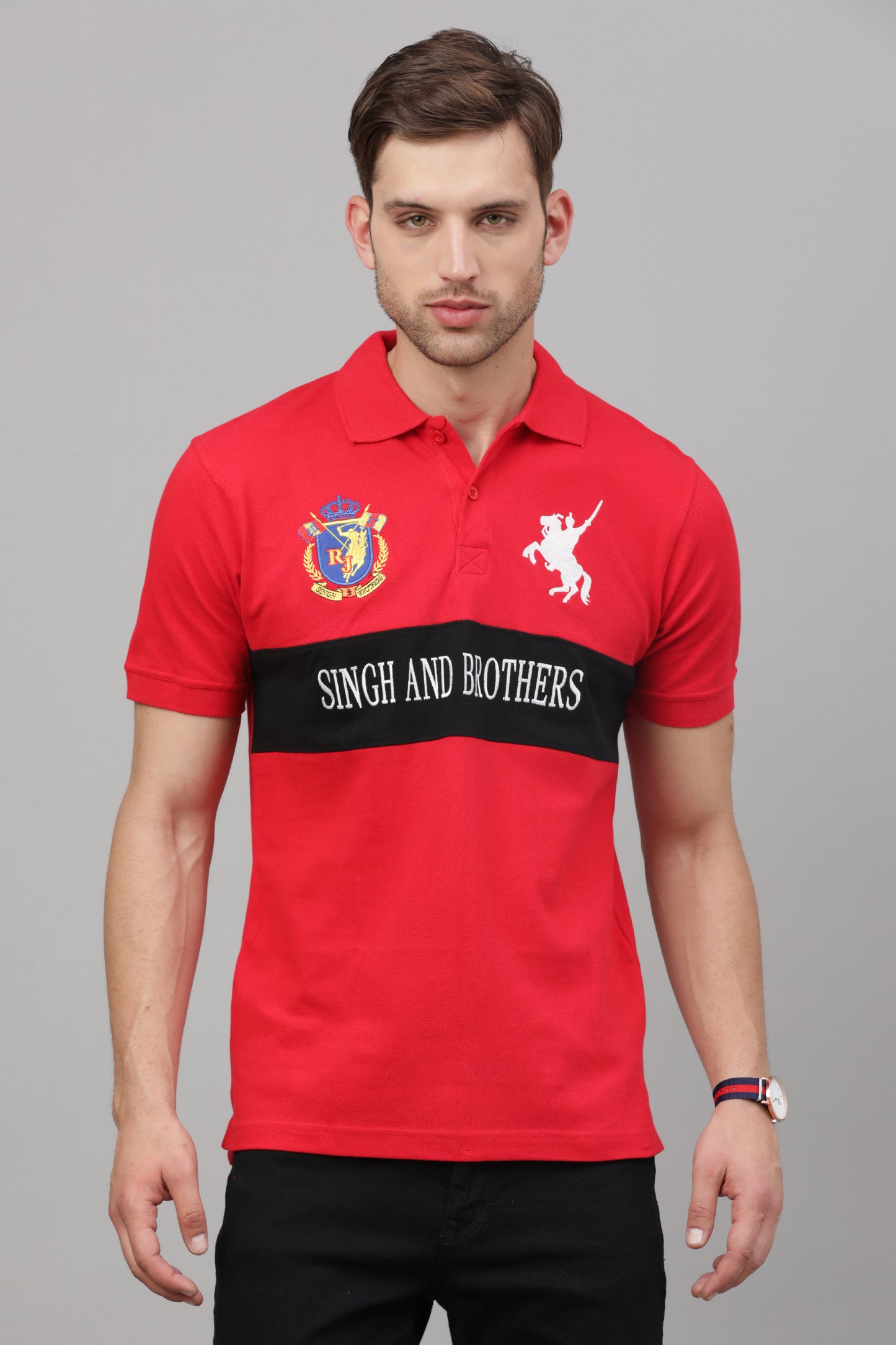 SAB Polo T-shirts (Red)