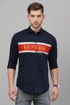 RS Plain Shirt  ( Navy Blue )