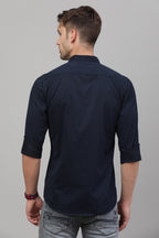 RS Plain Shirt  ( Navy Blue )
