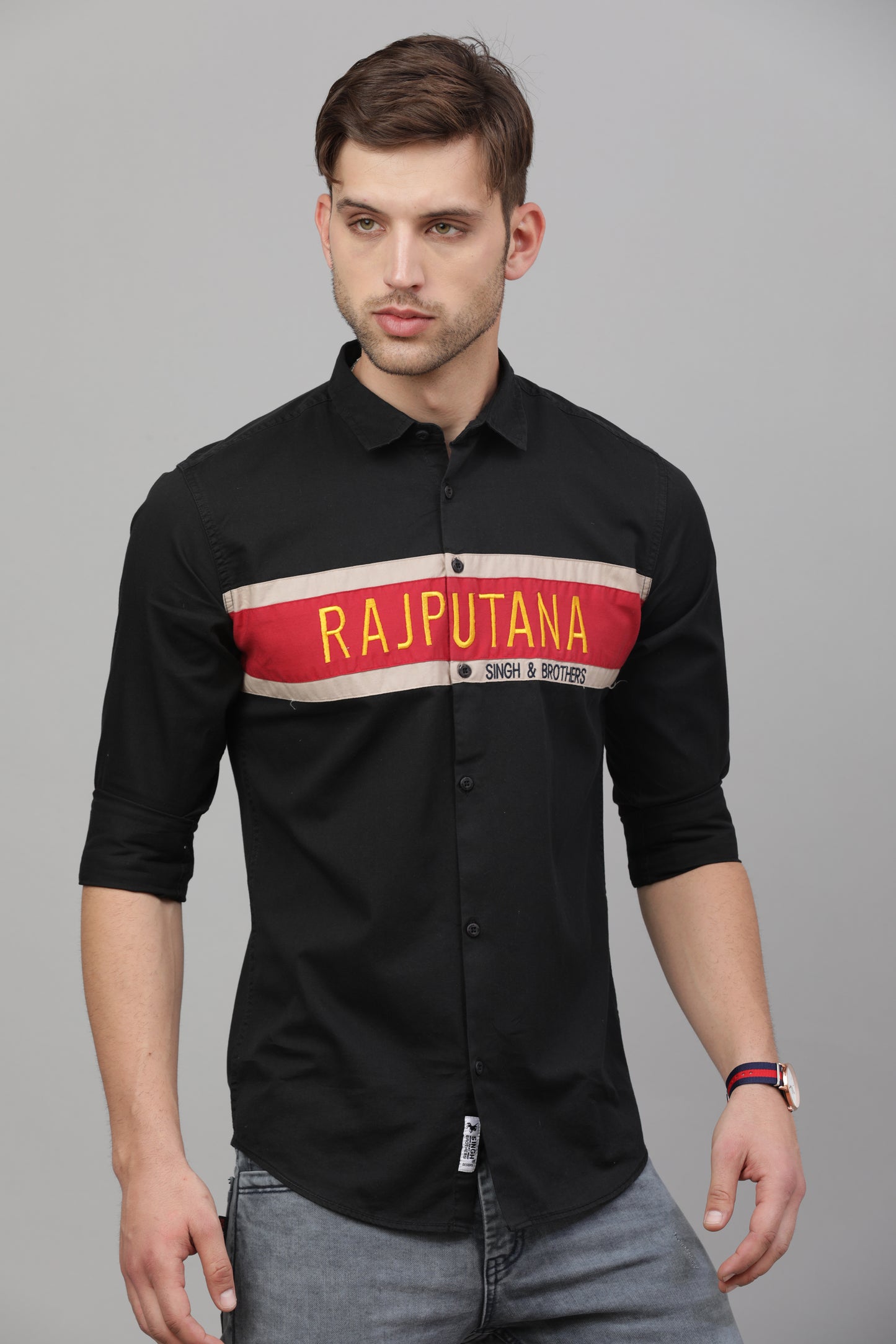 RS Plain Shirt ( Black )