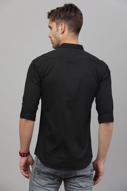 RS Plain Shirt ( Black )