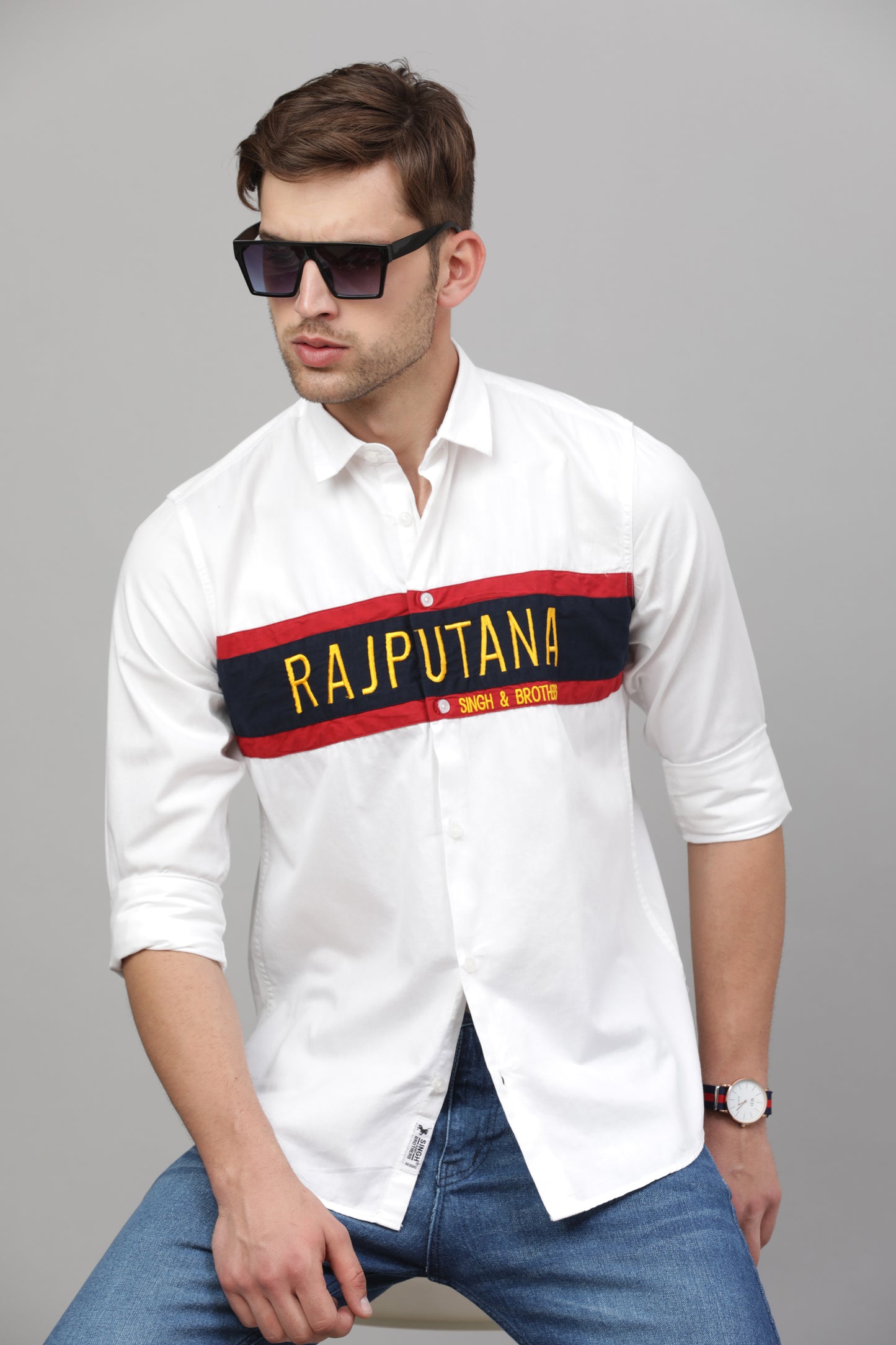 RS Plain Shirt ( White )